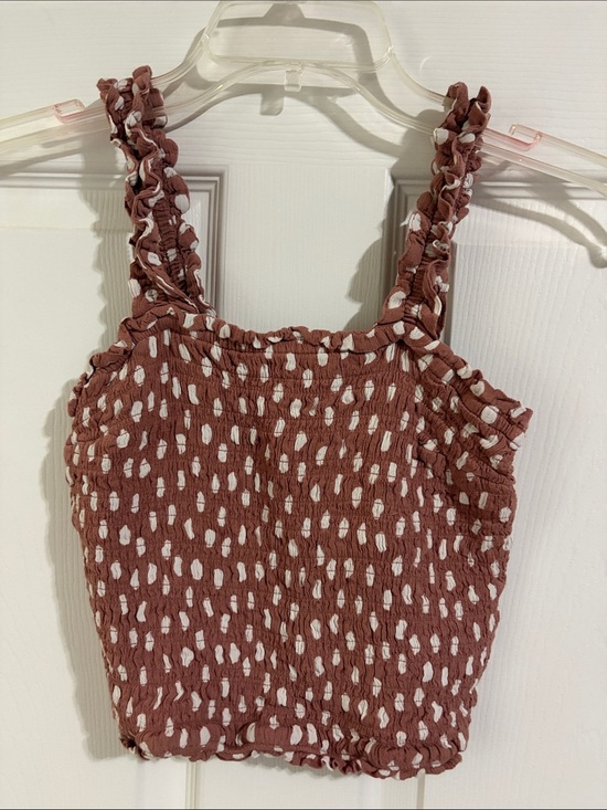 Abercrombie & Fitch Tops - Abercrombie & Fitch Dusty Rose Smocked Tank Top